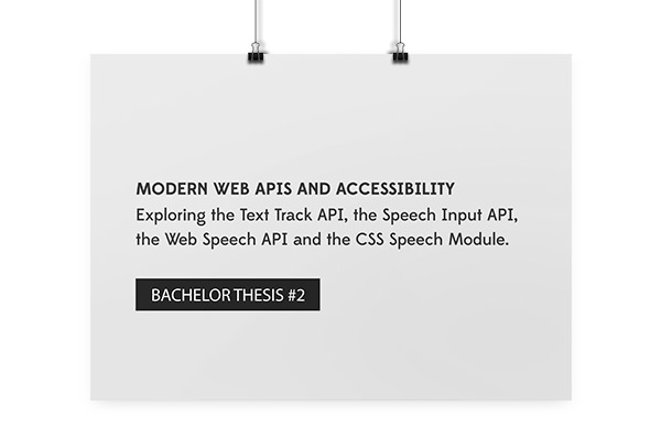 Modern Web APIs and Accessibility